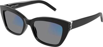 Saint Laurent SL M117 Zonnebril - Dames - Zonnebrillen - Zwart - 53 MM - Accessoires