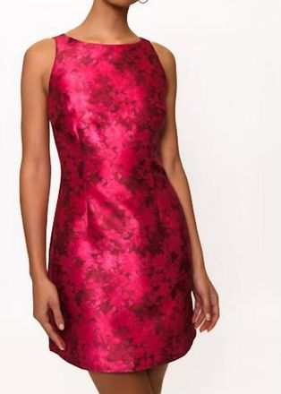Hutch Ren Layered Ditsy Floral Mini Dress In Cherry Vintage