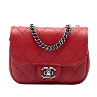 Chanel Pre-owned Vintage Mini Crossbody Bag - Dames - Pre-owned - Rood - Maat: ONE Size Leer