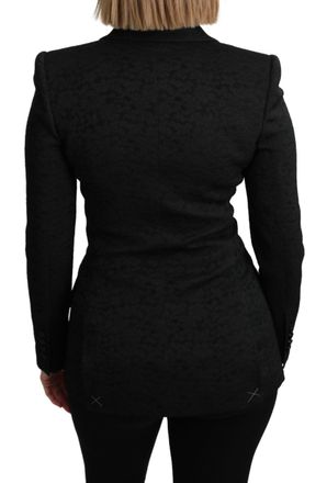 Dolce & Gabbana Brocade Single Breasted Blazer - Black