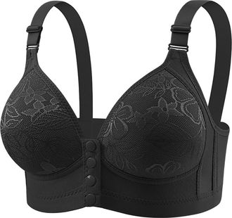 Generic Womens Bras,Front Fastening Sports Bra for Women UK Wireless Plus Size Push Up Everyday Bra Comfy Adjustable Corset Sports High Support Bralettes Brea