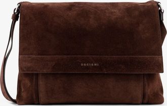 Orciani Peach suede messenger bag - ORCIANI - gender_Man