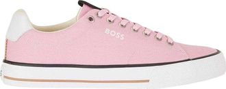 HUGO BOSS Heren Aiden Canvas Trainers (Rood)