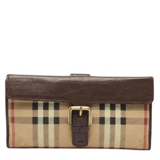 Burberry Pre-owned portafogli di pelle - - Pre-owned - Donna - Marrone - ONE SIZE