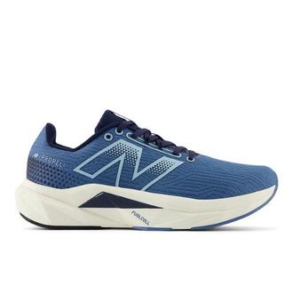 New Balance Womens FuelCell Propel v5 in Blue/Beige Synthetic, size 3.5 Narrow