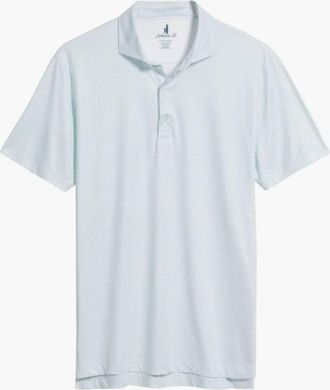 Johnnie-O Mens Tee Party Featherweight Performance Polo In White