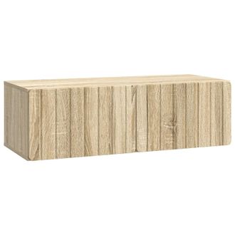vidaXL Mueble Para Tv De Pared Roble Sonoma 98 X 41 X 30 Cm Vidaxl