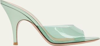 Gianvito Rossi 95mm Plexi Mule Sandals