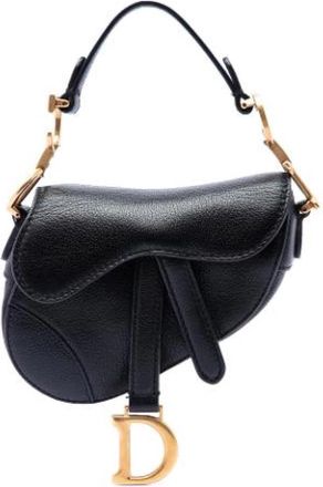 Dior Pre-owned The Saddle - Dames - Vintage Schoudertas - Zwart - ONE Size - Leer - Vintage