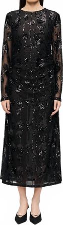 Baum Und Pferdgarten Jenina Soft Mesh Maxi Dress In Black