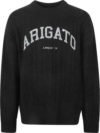 Axel Arigato Zwarte Prime Sweaters - Heren - Ronde hals truien - Zwart - S - Truien & Vesten