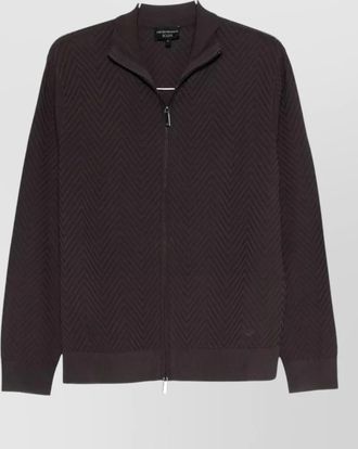 Emporio Armani ribbed chevron lightweight jacket