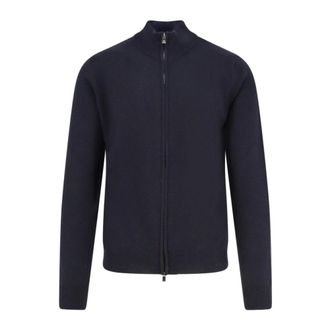 Corneliani Truien & Vesten, Heren, Blauw, 3Xl, Wol, Twee-weg Zip Vest