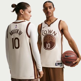 Nike Jimmy Butler Golden State Warriors City Edition Nike Mens NBA Swingman Jersey in Brown | HM5981-125