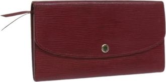 Louis Vuitton Pre-owned Leren Portemonnee - Dames - Vintage Accessoires - Rood - ONE Size - Leer - Vintage