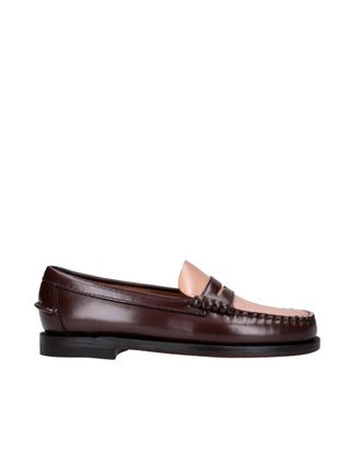 Sebago Brown Color Block Classic Loafers