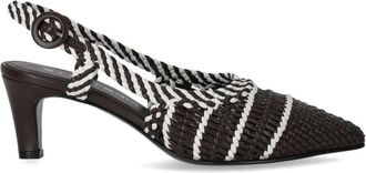 Strategia Woven Slingback Pomp - Dames - Pumps - Bruin - 40 EU - Leer - Schoenen