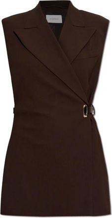 Sportmax Jassen, Dames, Bruin, 2Xs, Gettone Vest