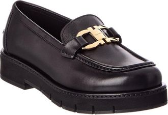 Ferragamo Maryan Lug Leather Loafer
