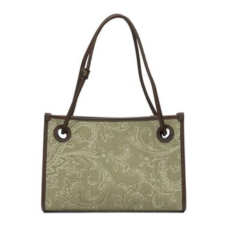 Etro Bolso de hombro Shopping Eyes - Bags - Mujer - Verde - ONE SIZE