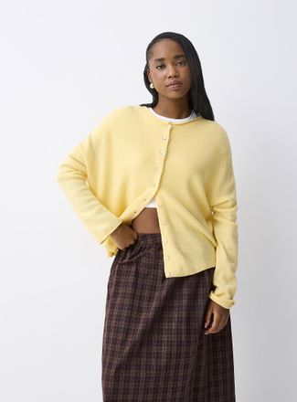 Twik Womens Roll-edge Cardigan Sweater