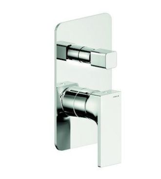 Nobili Mezclador De Ducha Empotrado 180x110 Mm Con Desviador De Lat&oacute;n Cromado Nobili Seven - Con Parte Interna Incasso