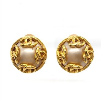 Chanel Metal Clip Earrings (Pre-Owned)
