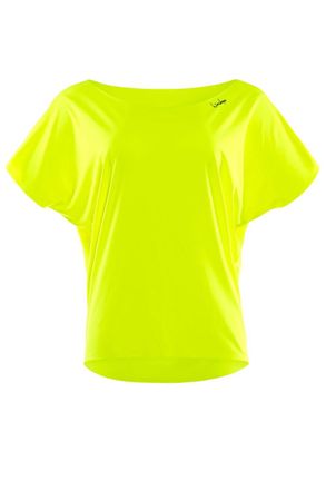 Winshape Oversize-Shirt WINSHAPE DT101, Damen, Gr. XXL, gelb (neon gelb), 80% Polyester, 20% Elasthan, U-Boot-Ausschnitt, Shirts Oversize-Shirt, Functional