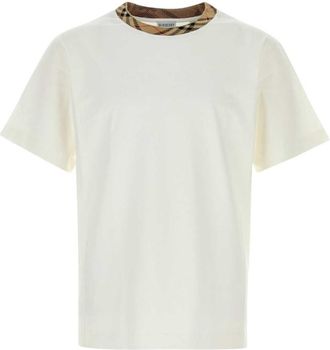 Burberry White Crew Neck T-Shirt