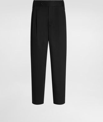 Dolce & Gabbana Cotton Gabardine Trousers - Man Pants And Shorts Black 46
