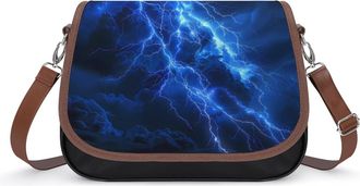 Generic Blue Thundering Dragon Crossbody Bags for Women Shoulder Messenger Bag Purse Handbags