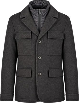 Peuterey Peuterey Blazers - Heren - Jassen - Grijs - Maat: S Leer
