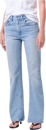A Gold E Kick Boot Jeans - Dames - Bootcut Jeans - Blauw - W29 - Katoen - Jeans