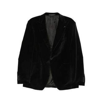Tagliatore Velvet Blazer - male - Tagliatore - Blazers - Black - L - Jackets
