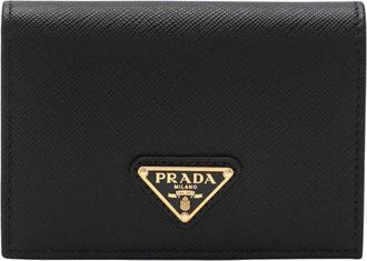 Prada Portafoglio Piccolo - Dames - Portefeuilles - Zwart - ONE Size - Leer - Accessoires