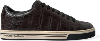 Dolce & Gabbana Low-top Sneakers - Heren - Sneakers - Bruin - 39 EU - Leer - Schoenen