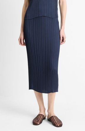 Vince Pleat Skirt in Coastal Blue at Nordstrom, Size Xx-Small