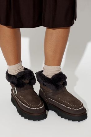 Emu Suede Sunnie Snow Boots On A Platform, Womens, Brown