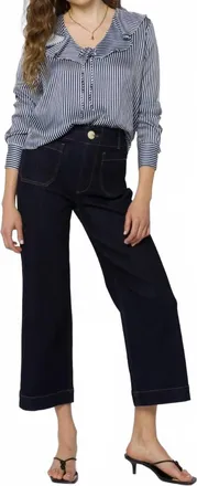 Velvet Heart Madelyn Top In Patriot Blue Stripe