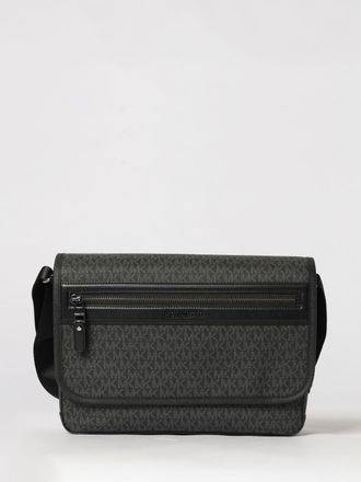 Michael Kors Borsa in cotone spalmato con monogram MK all over