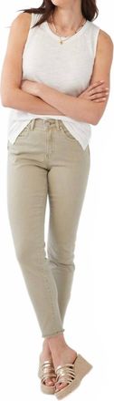 FDJ Olivia Slim Ankle Jeans In Olive