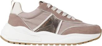 Alexander Smith Blaze Donna in nylon roze en details in bronzen laminaat - Dames - Sneakers - Roze - 38 EU - Nylon - Schoenen