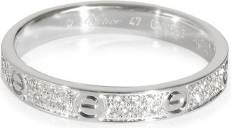 Cartier 18kt white gold Love diamond ring - women - 18kt White Gold - One Size - Silver