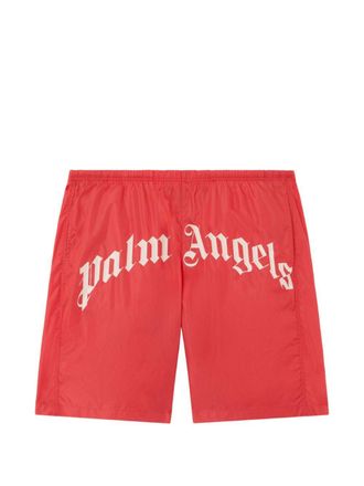 Palm Angels Badeshorts mit Palm Angels-Logo