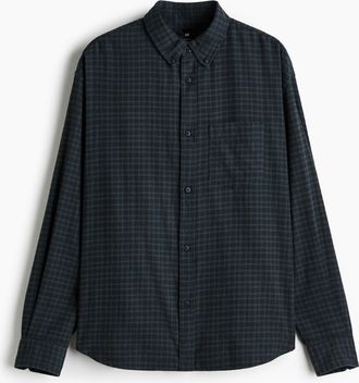 H&M Hemd in Loose Fit - Blue