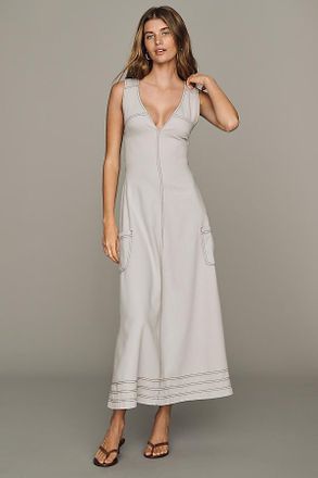 Pilcro 100% Cotton Denim Apron Midi Dress