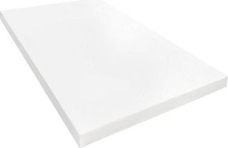 HOGAR 24 Plancha de Espuma Poliuretano Multiusos - Medida: 100 x 200 x 15 cm de Grosor - Dureza Media - Densidad 20 KG/m3