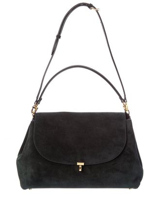 Toteme Toteme T-Lock Suede Shoulder Bag