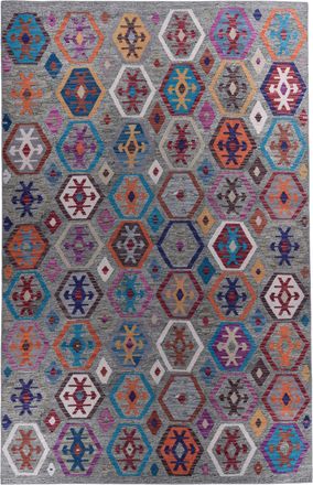 Gino Falcone Teppich »Cecilia 27594« rechteckig 3 mm Höhe Flachgewebe, bedruckt, ideal im Wohnzimmer & Schlafzimmer