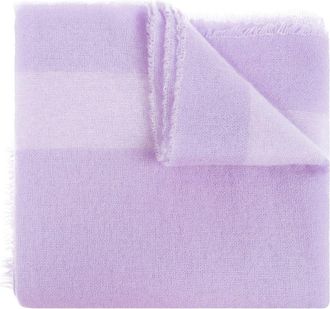 Moschino jacquarded scarf - Purple